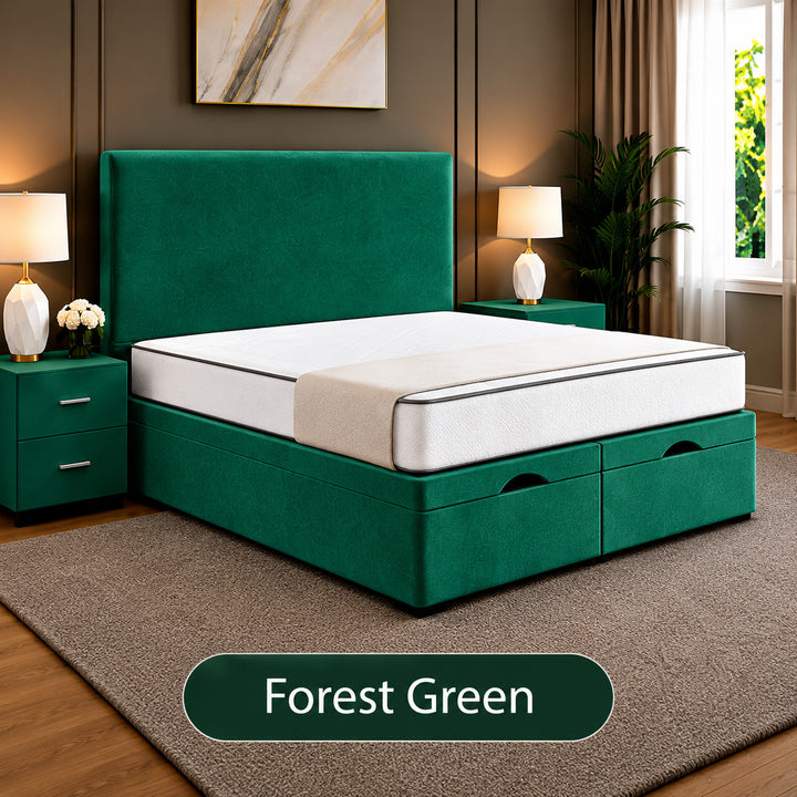 Hugo Divan Plain Ottoman Storage Bed Frame