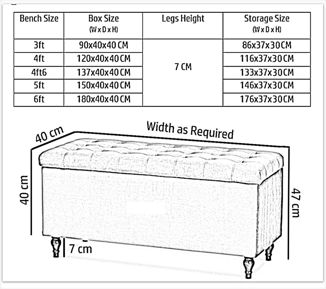 Cubed Ottoman Storage Box