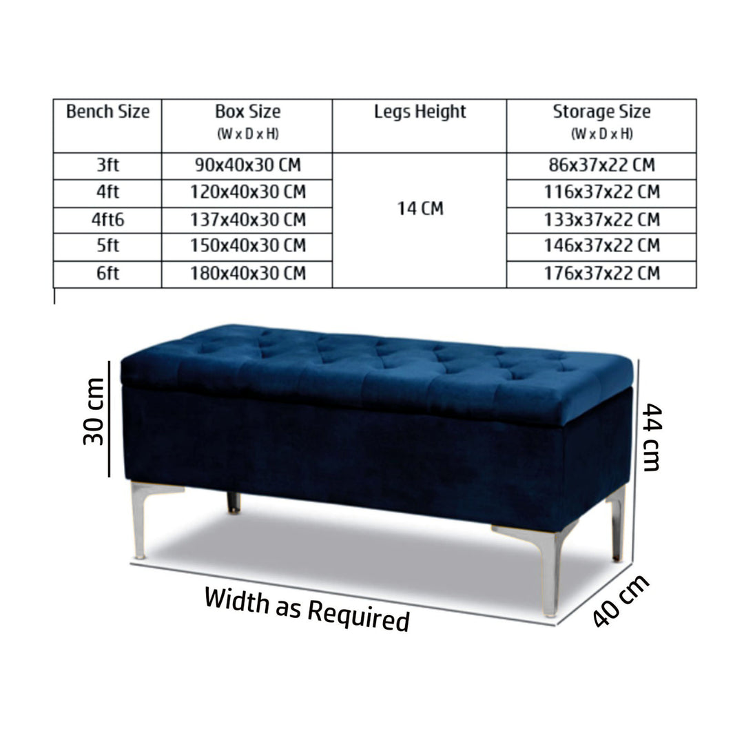 Modena Chesterfield Storage Bench