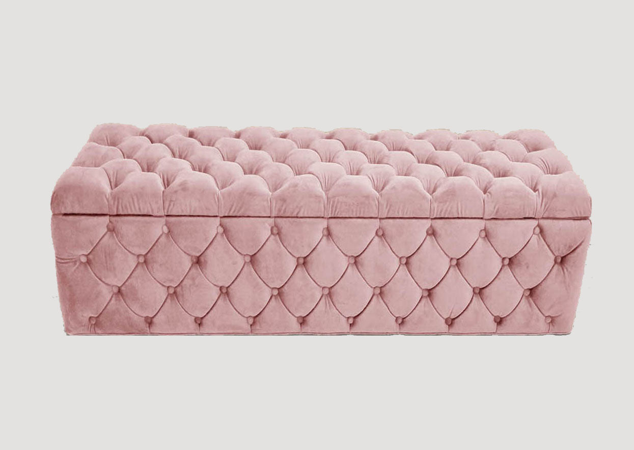 Lux Italian Large Ottoman Box - Blanket Box