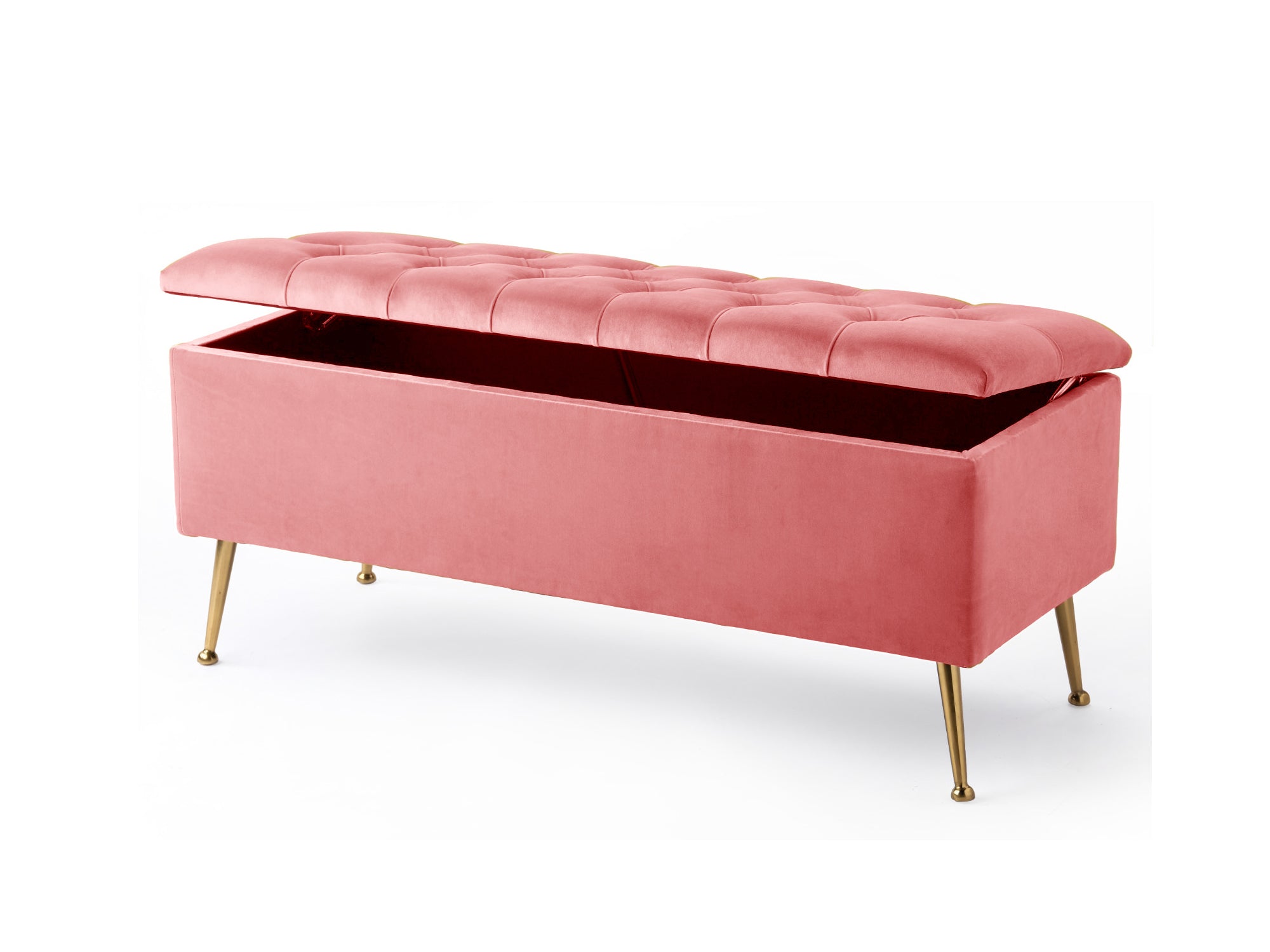 Amara Chesterfield Ottoman Storage Bench with Legs