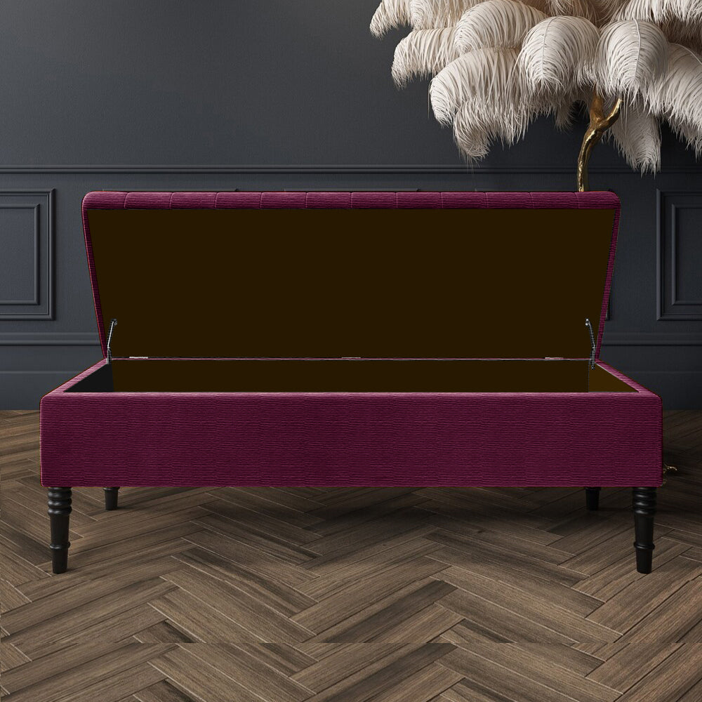 Safar Ottoman Storage Bench in Naples Fabric