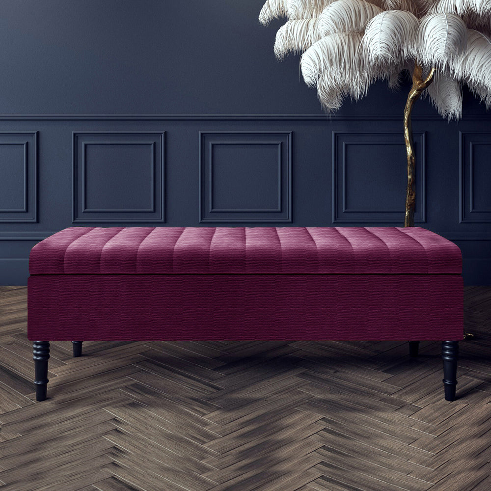 Safar Ottoman Storage Bench in Naples Fabric