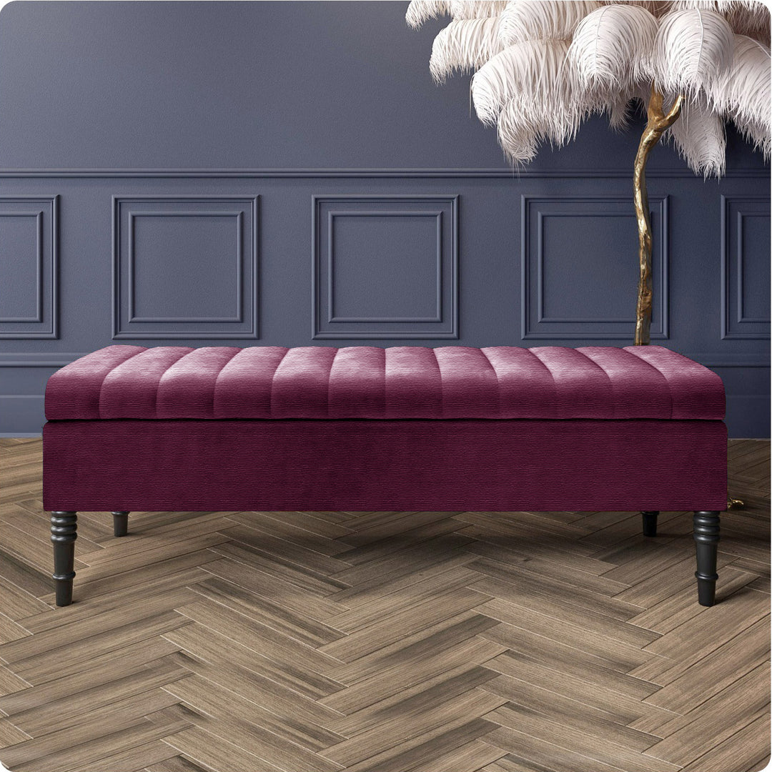 Safar Ottoman Storage Bench in Naples Fabric