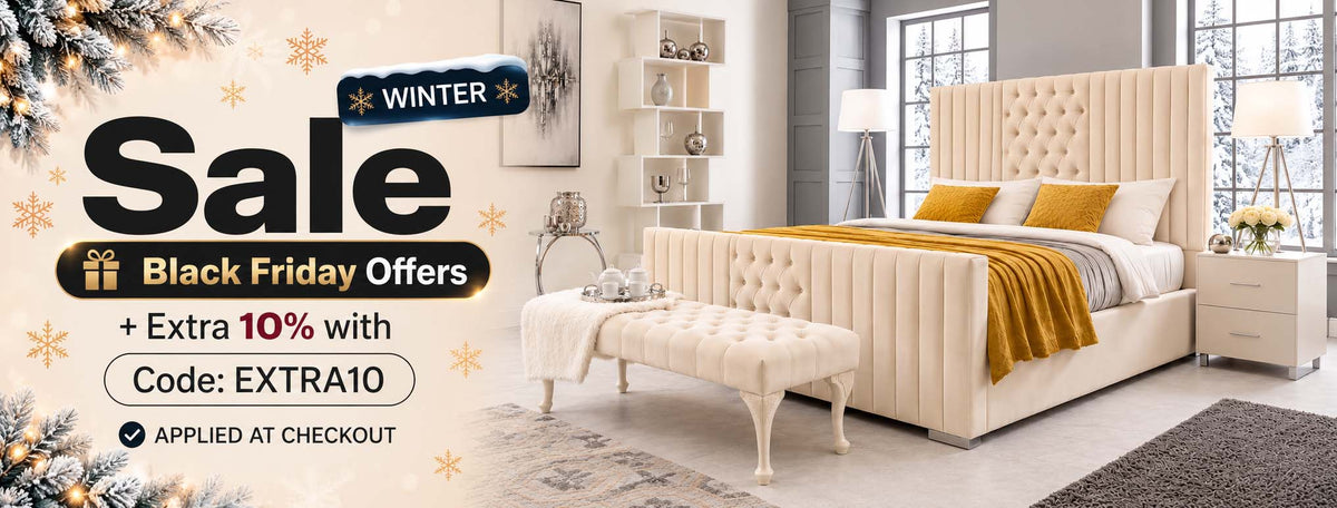 Winter sale bedroom banner