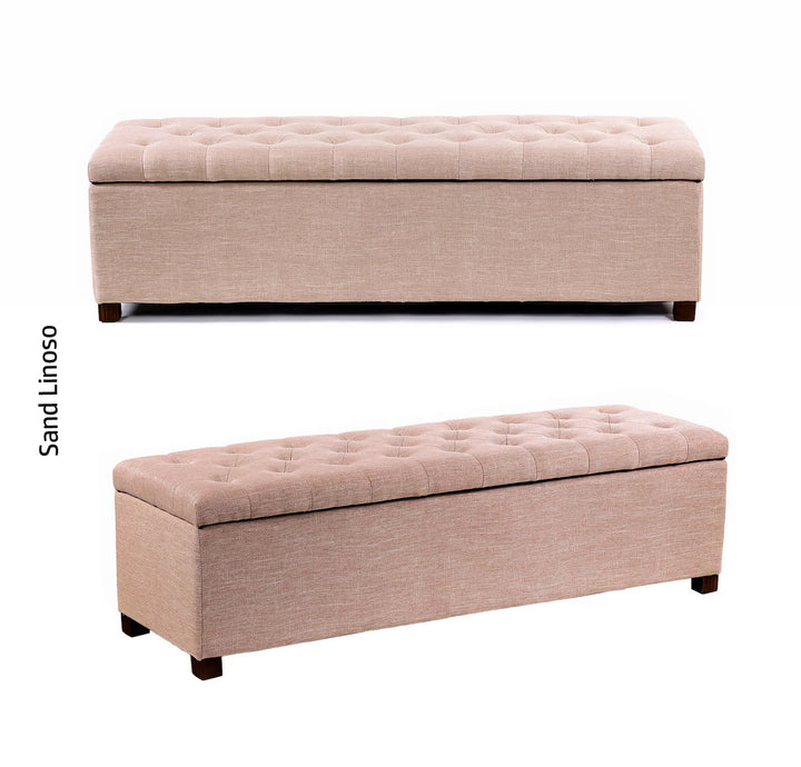 Linoso Chesterfield Ottoman Storage Box