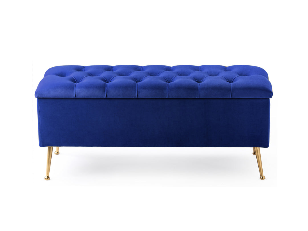 Amara Chesterfield Ottoman Storage Bench with Legs
