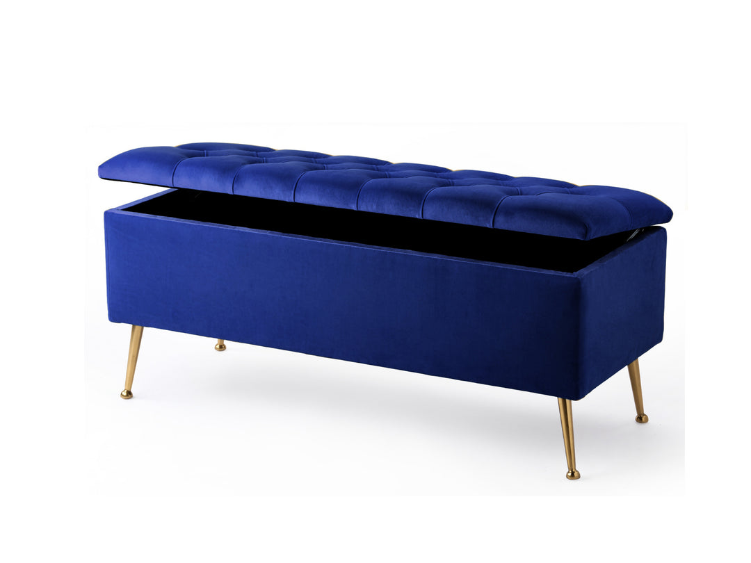 Amara Chesterfield Ottoman Storage Bench with Legs