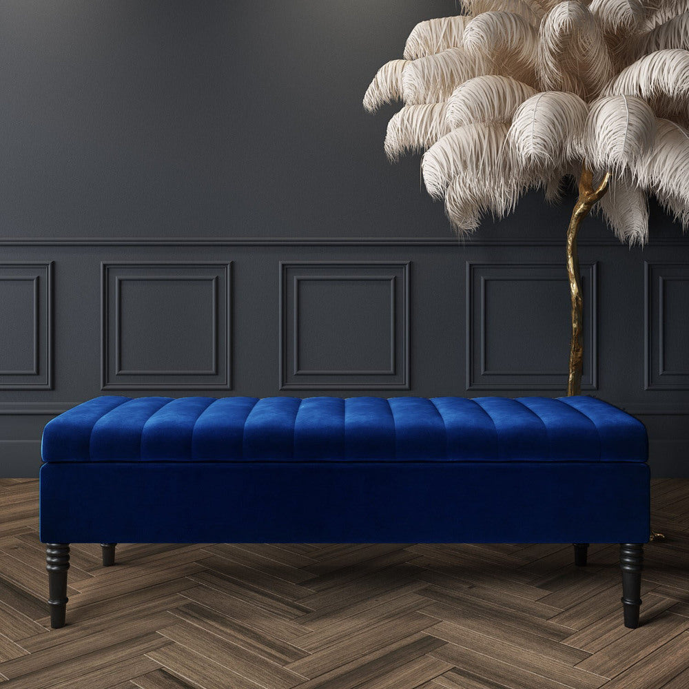 Safar Velvet Bench with Storage