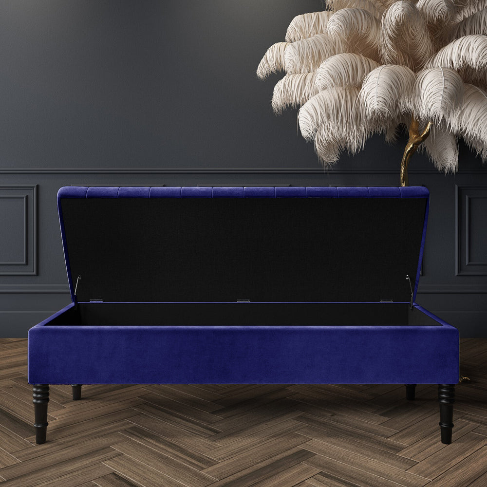 Safar Velvet Bench with Storage