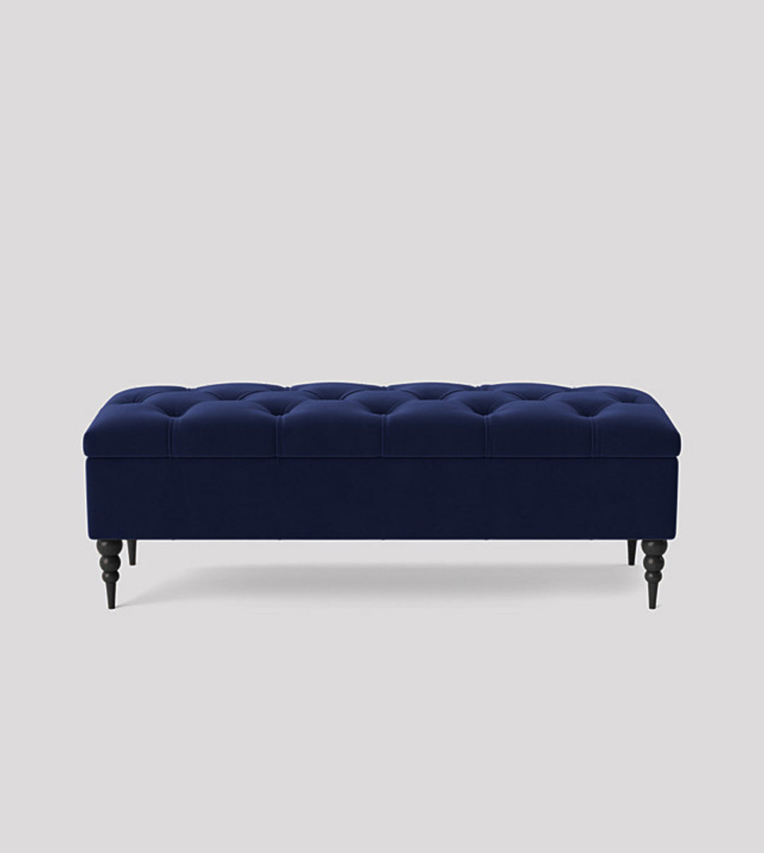 Safar Chesterfield Shoe Storage Bench with Legs