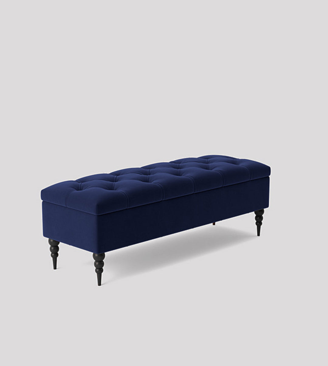 Safar Chesterfield Shoe Storage Bench with Legs