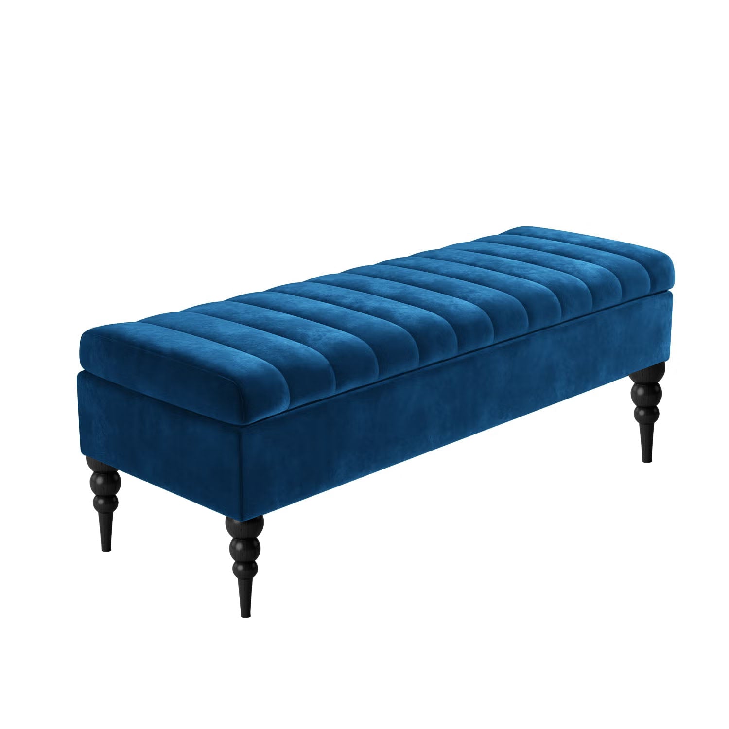 Sapphire blue plush velvet bench with storage, velvet shoe storage bench, hallway bench, end of bed bench with storage, ottoman footstool, shoe changing bench, window seating bench, velvet end of bed table, footrest