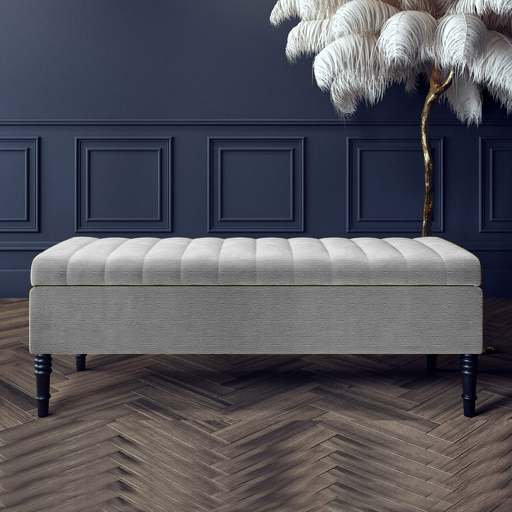Safar Ottoman Storage Bench in Naples Fabric