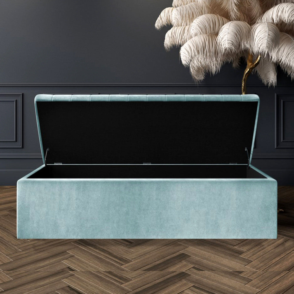 Safar Large Ottoman Storage Box - Upholstered Blanket Box