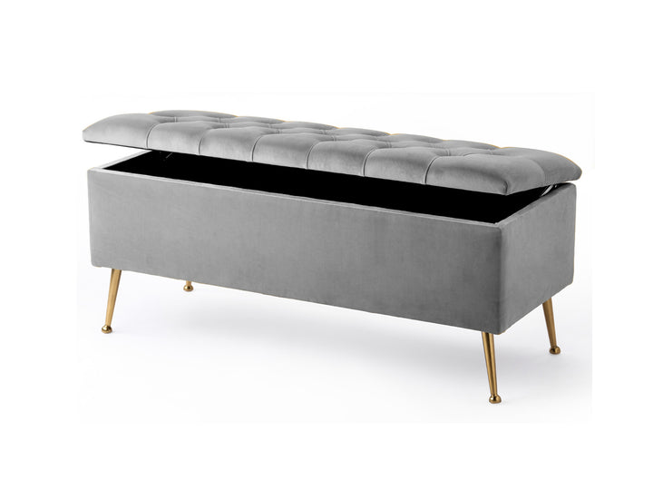 Amara Chesterfield Ottoman Storage Bench with Legs