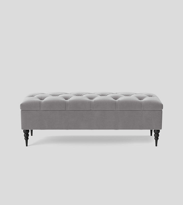 Safar Chesterfield Shoe Storage Bench with Legs