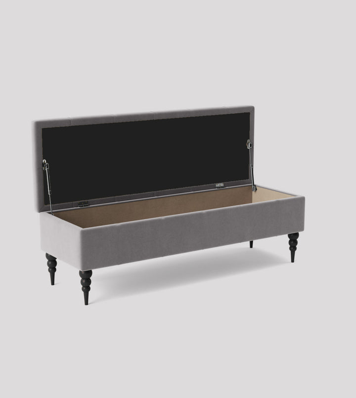 Safar Chesterfield Shoe Storage Bench with Legs