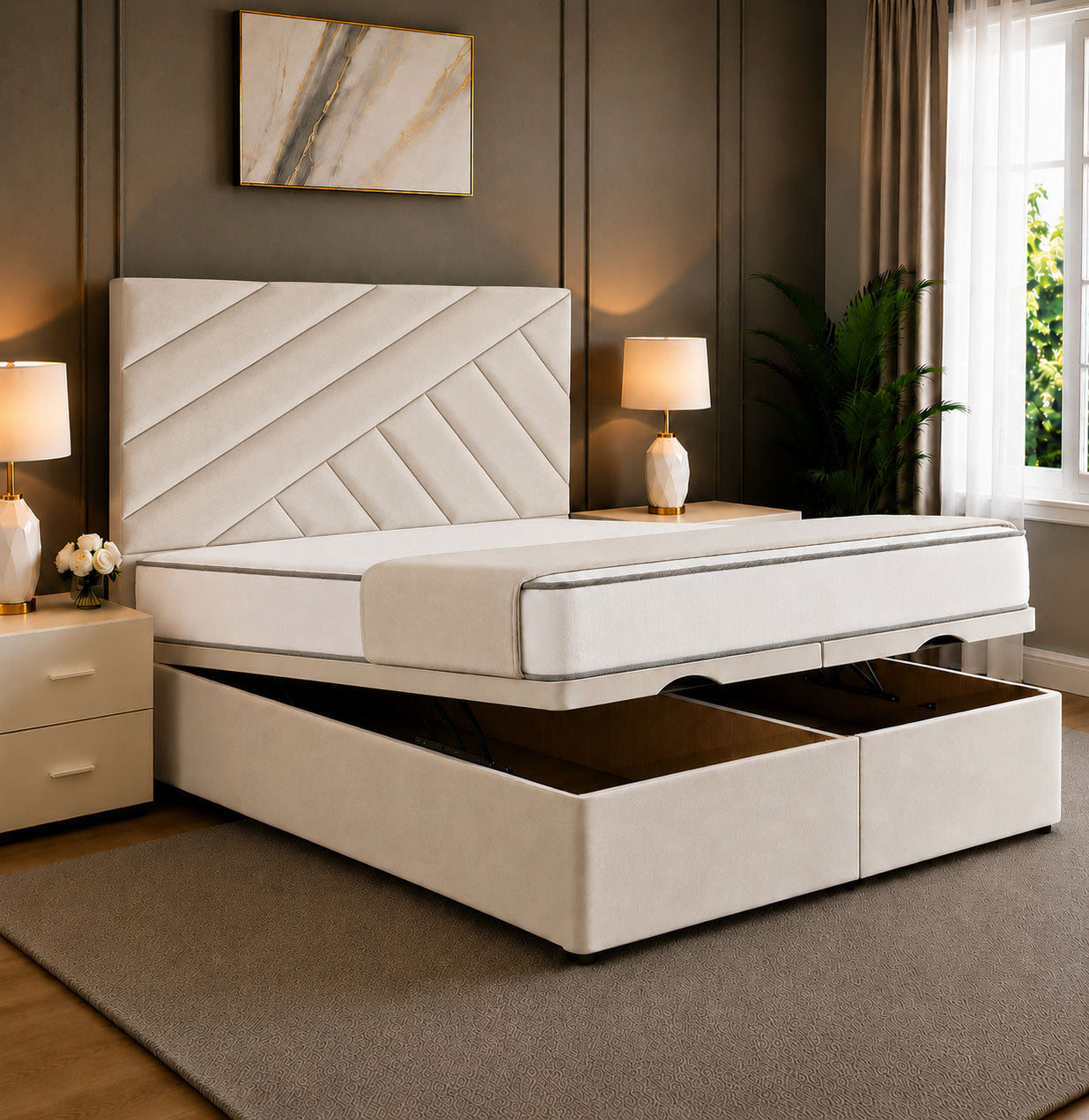 Sinan Divan Storage Ottoman Bed Frame