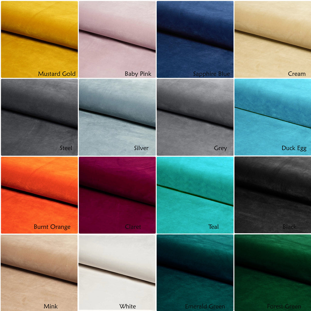 Soft Plush Velvet Upholstery Fabric for Furniture and Crafts