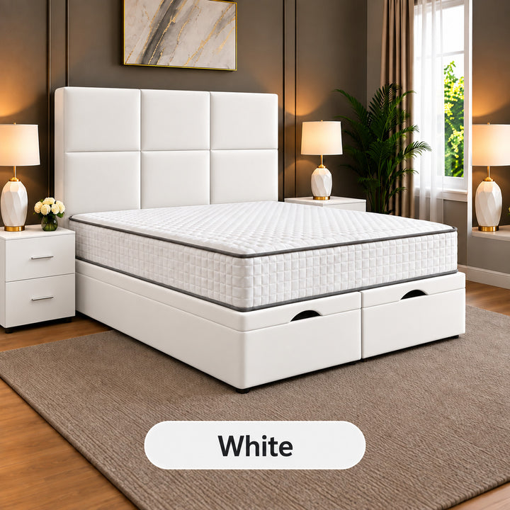 Rivo Cubed Tufted Divan Storage Ottoman Bed Frame