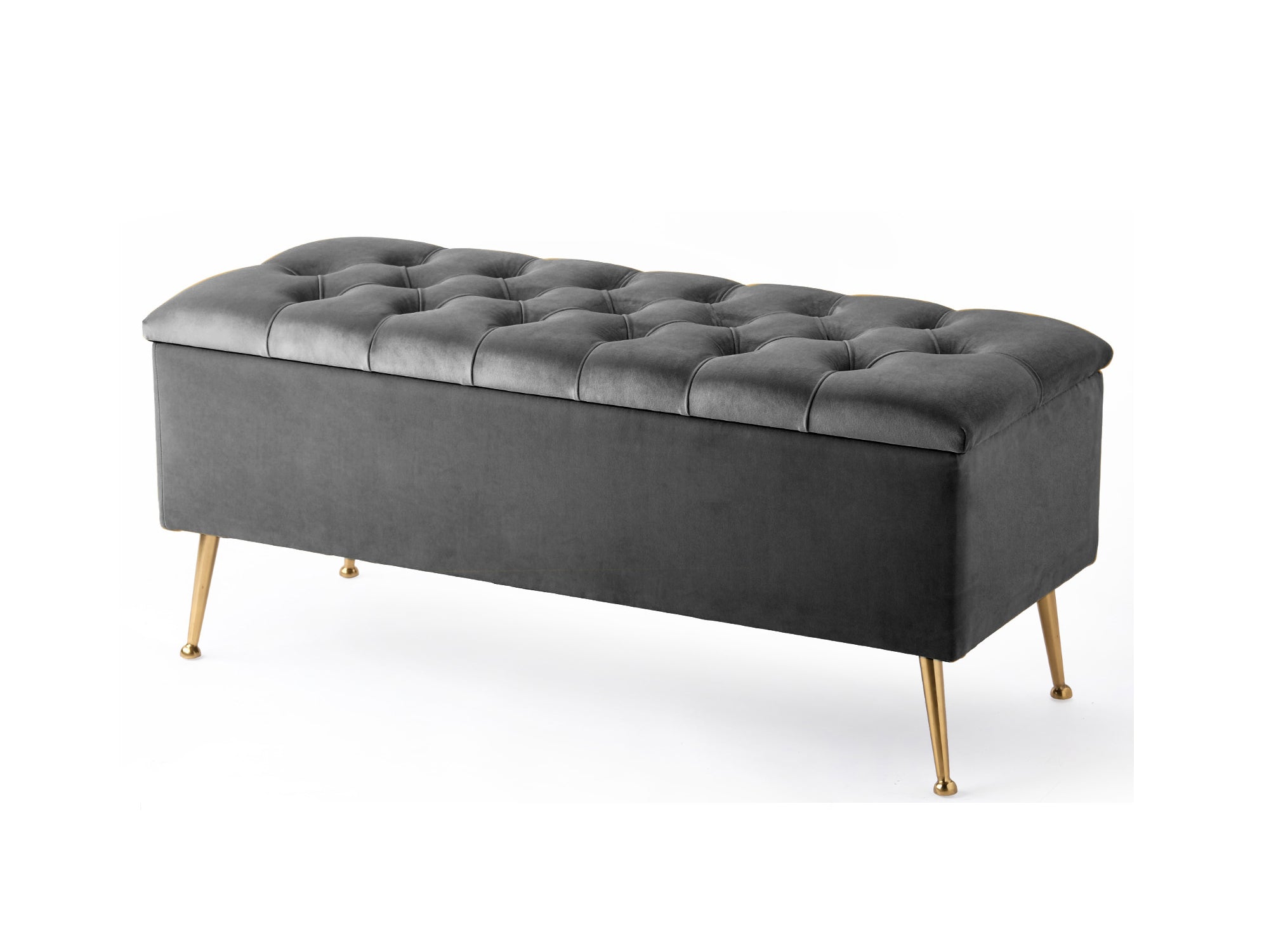 Amara Chesterfield Ottoman Storage Bench with Legs