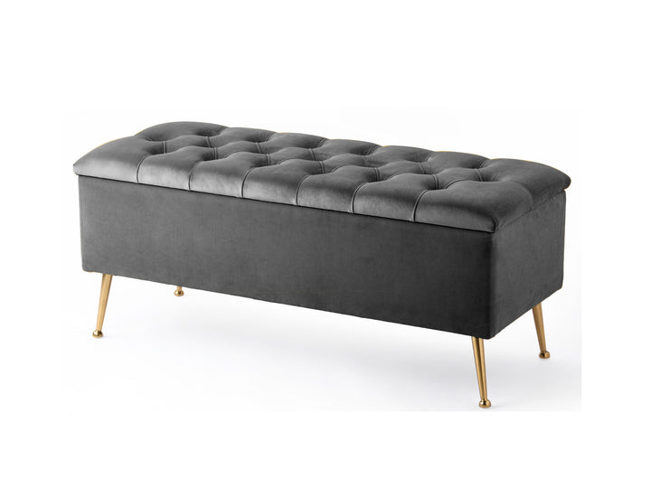 Amara Chesterfield Ottoman Storage Bench with Legs