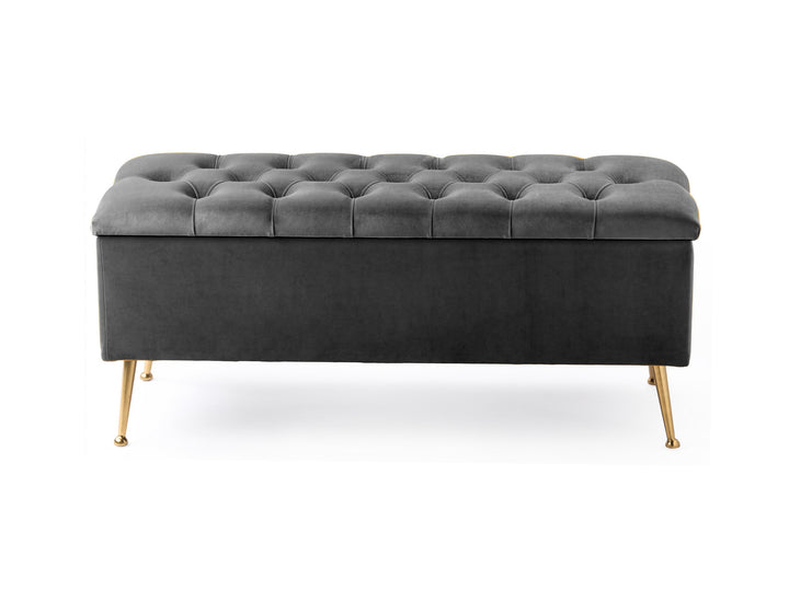Amara Chesterfield Ottoman Storage Bench with Legs