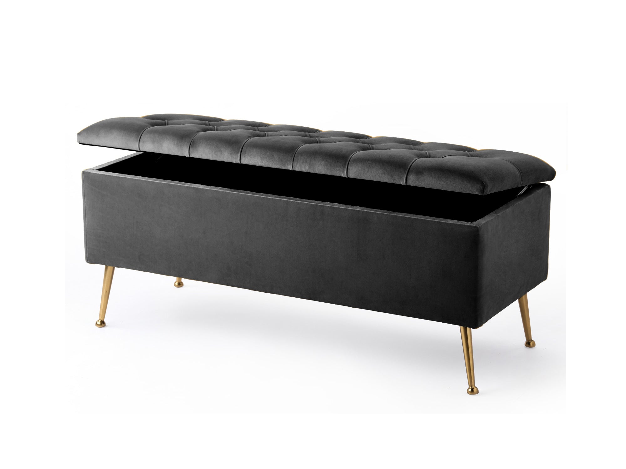 Amara Chesterfield Ottoman Storage Bench with Legs