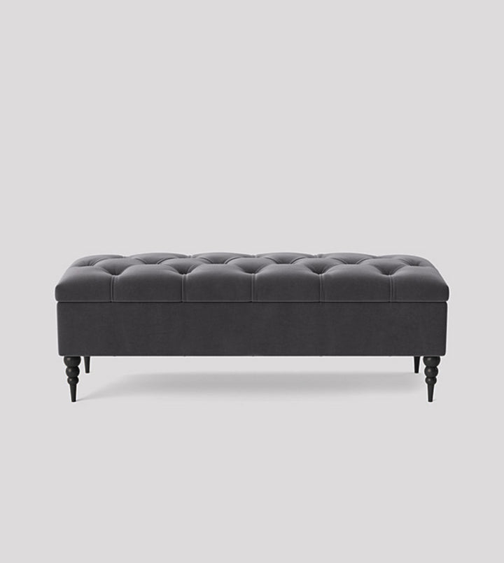 Safar Chesterfield Shoe Storage Bench with Legs