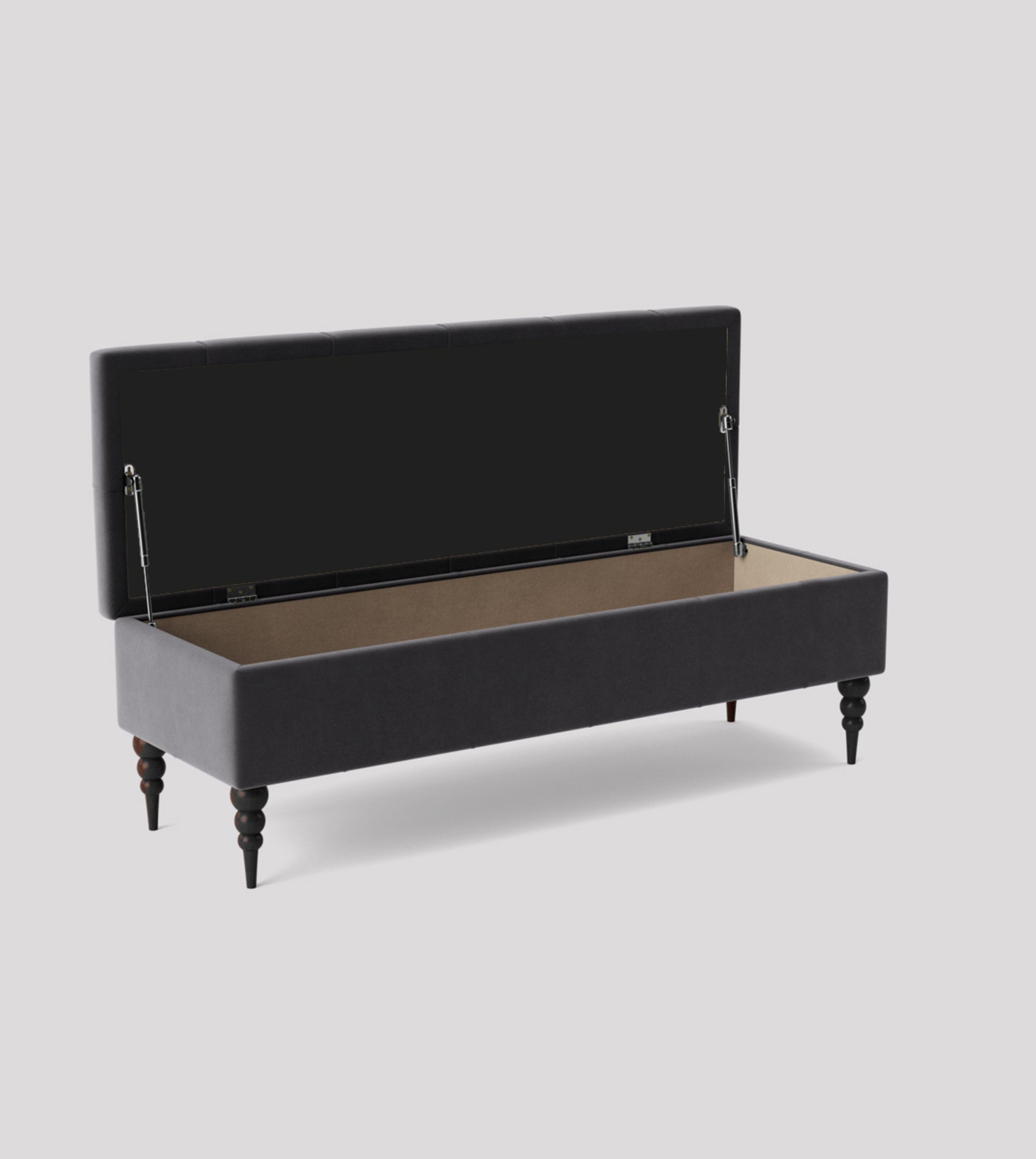 Safar Chesterfield Bench with Storage, Ottoman Storage Bench