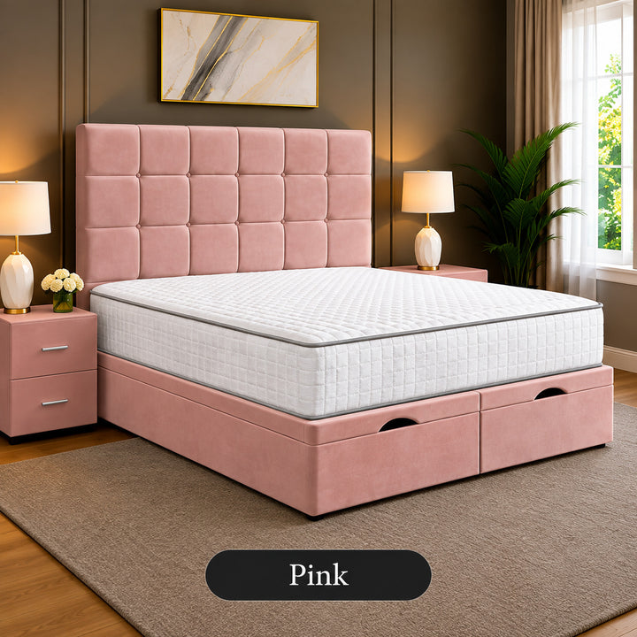Emilia Tufted Divan Storage Ottoman Bed Frame
