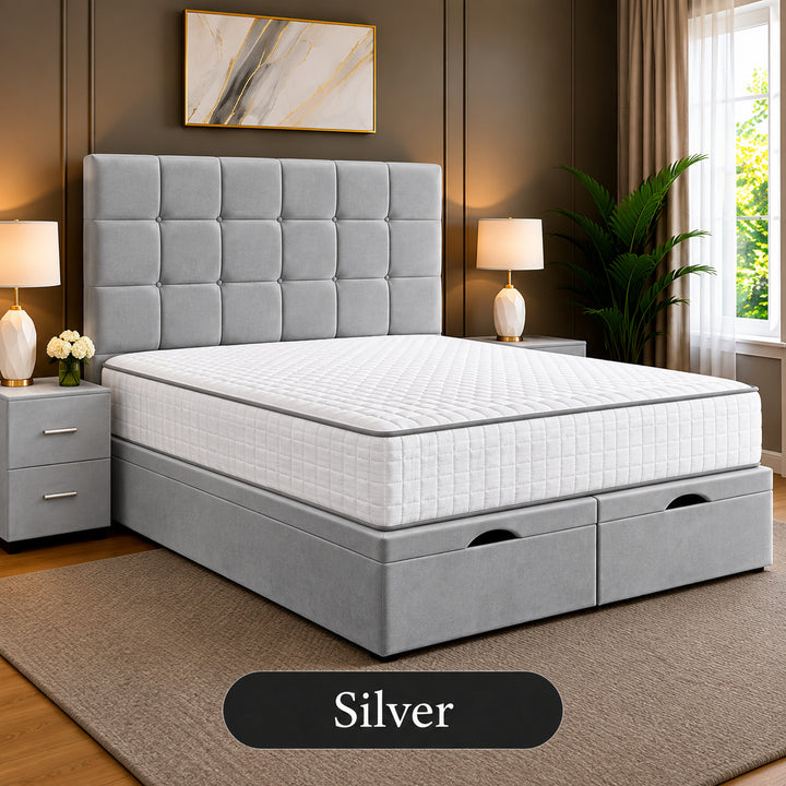 Emilia Tufted Divan Storage Ottoman Bed Frame