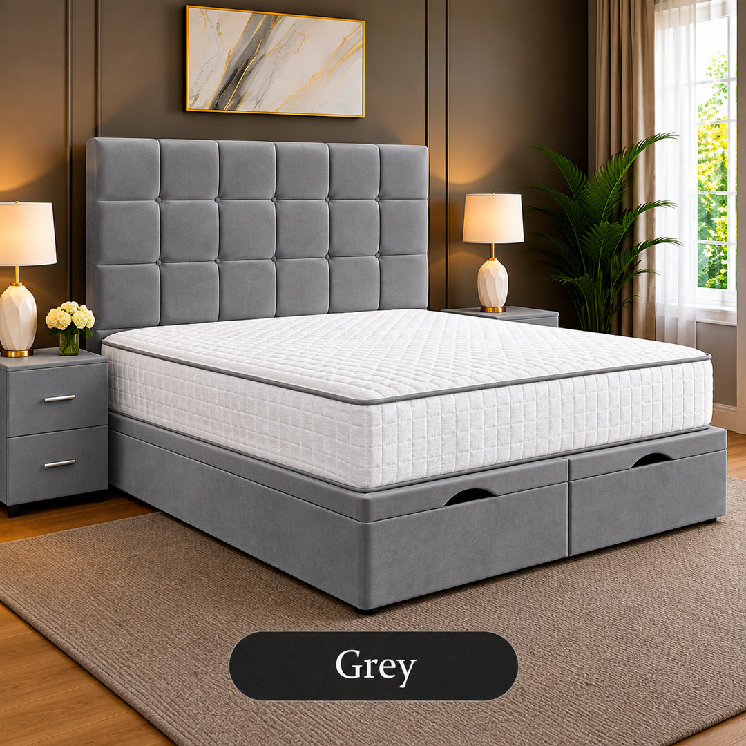 Emilia Tufted Divan Storage Ottoman Bed Frame