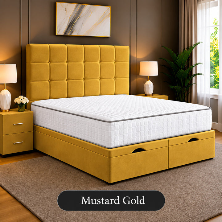 Emilia Tufted Divan Storage Ottoman Bed Frame