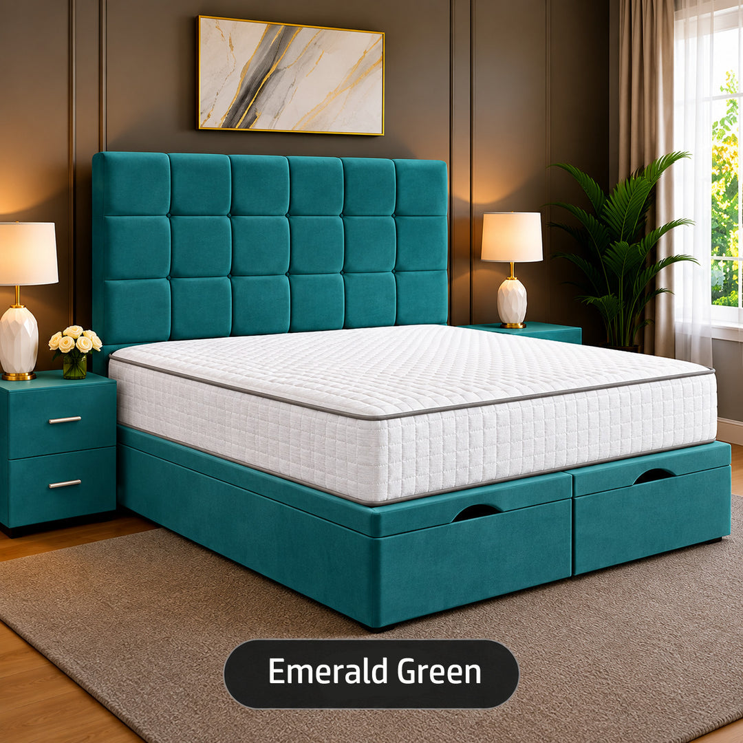 Emilia Tufted Divan Storage Ottoman Bed Frame
