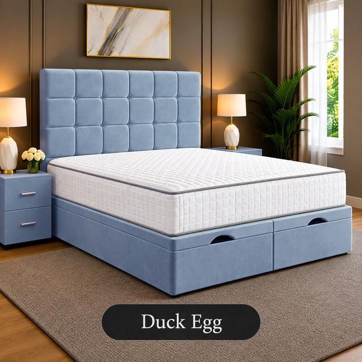 Emilia Tufted Divan Storage Ottoman Bed Frame