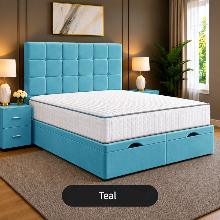 Emilia Tufted Divan Storage Ottoman Bed Frame