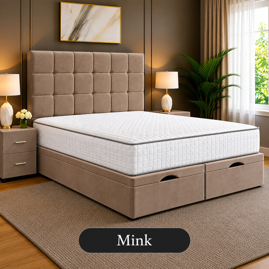 Emilia Tufted Divan Storage Ottoman Bed Frame