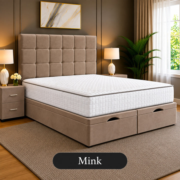 Emilia Tufted Divan Storage Ottoman Bed Frame