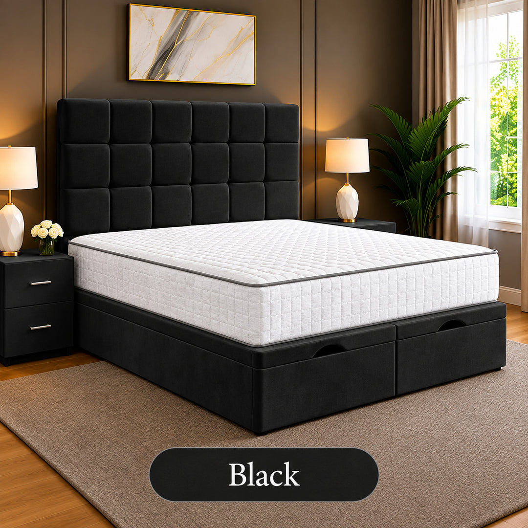 Emilia Tufted Divan Storage Ottoman Bed Frame