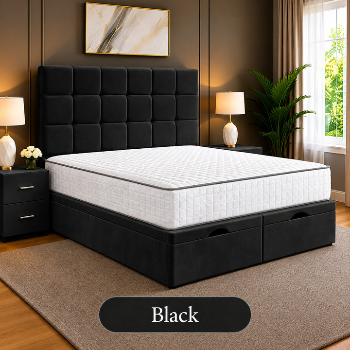 Emilia Tufted Divan Storage Ottoman Bed Frame