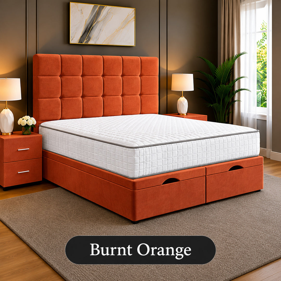Emilia Tufted Divan Storage Ottoman Bed Frame