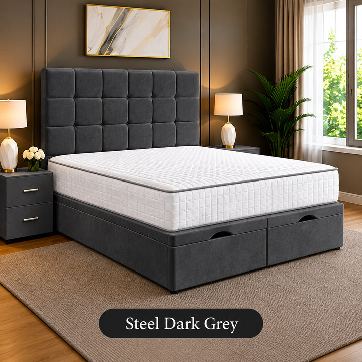 Emilia Tufted Divan Storage Ottoman Bed Frame