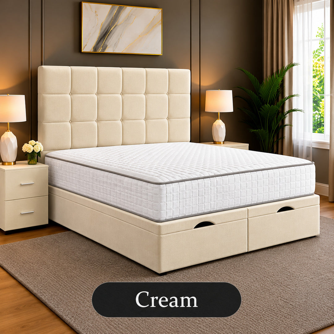 Emilia Tufted Divan Storage Ottoman Bed Frame