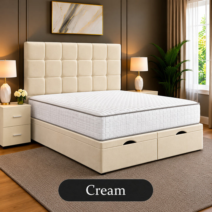 Emilia Tufted Divan Storage Ottoman Bed Frame