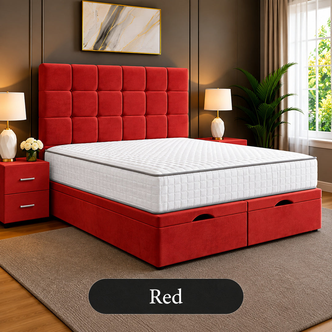 Emilia Tufted Divan Storage Ottoman Bed Frame