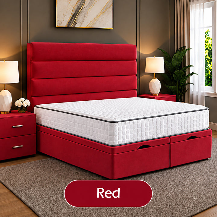 Prime Linear Panel Divan Ottoman Storage Bed Frame