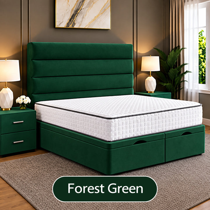 Prime Linear Panel Divan Ottoman Storage Bed Frame