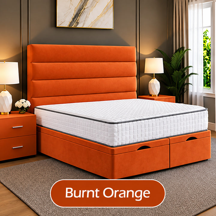 Prime Linear Panel Divan Ottoman Storage Bed Frame